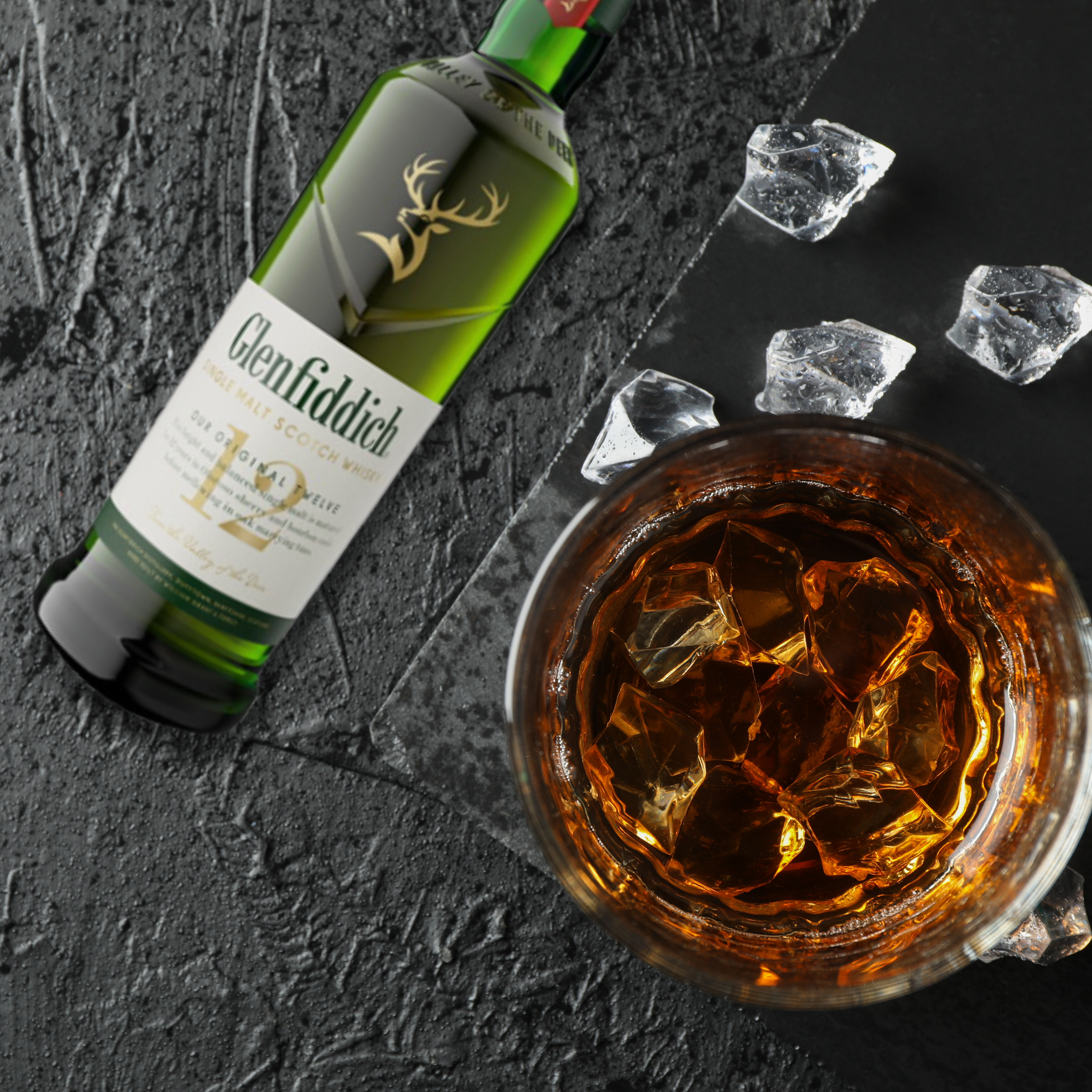 Glenfiddich 12-Year-Old Single Malt Scotch Whiskey, 700mL