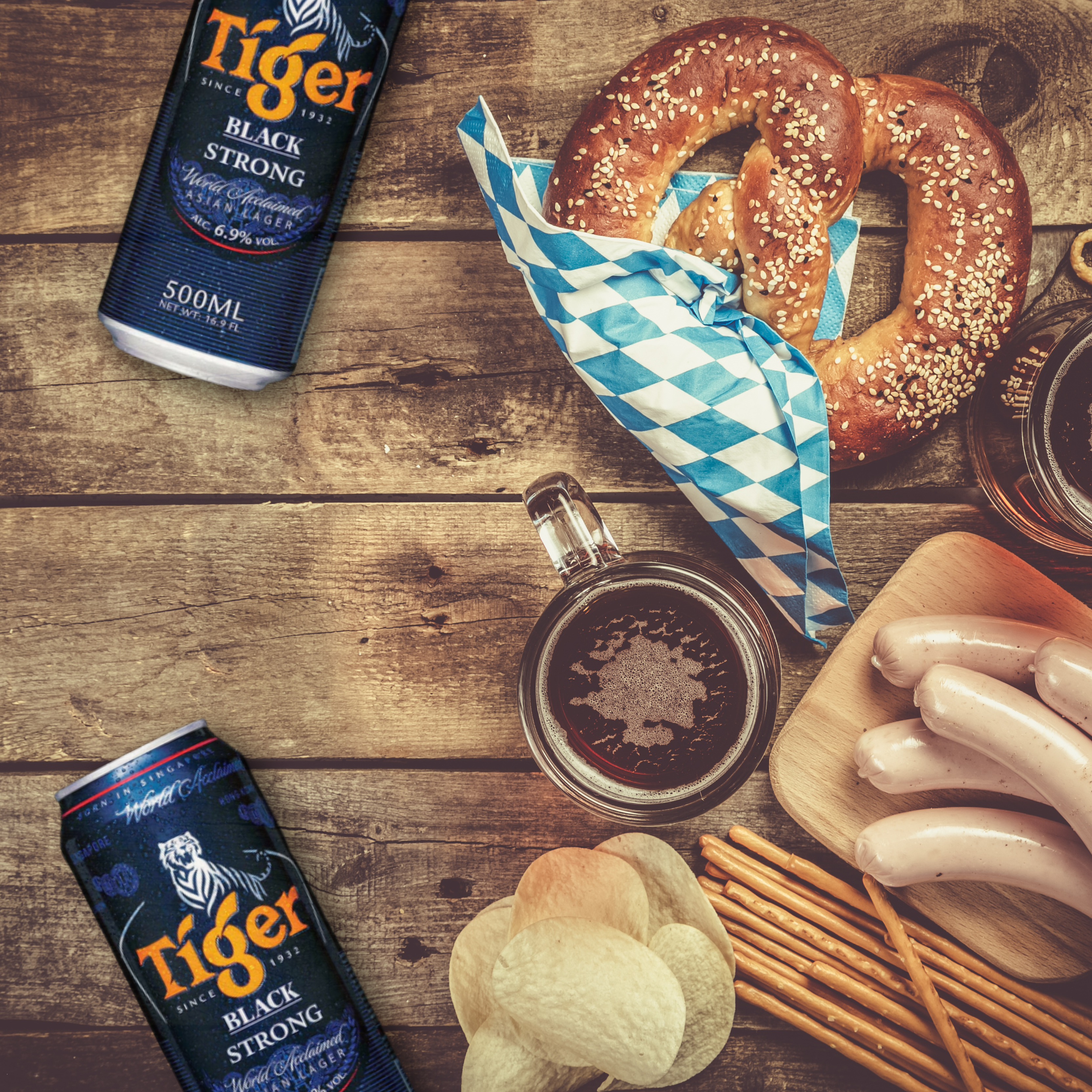 Tiger Black Strong, 500ml x 24 Cans