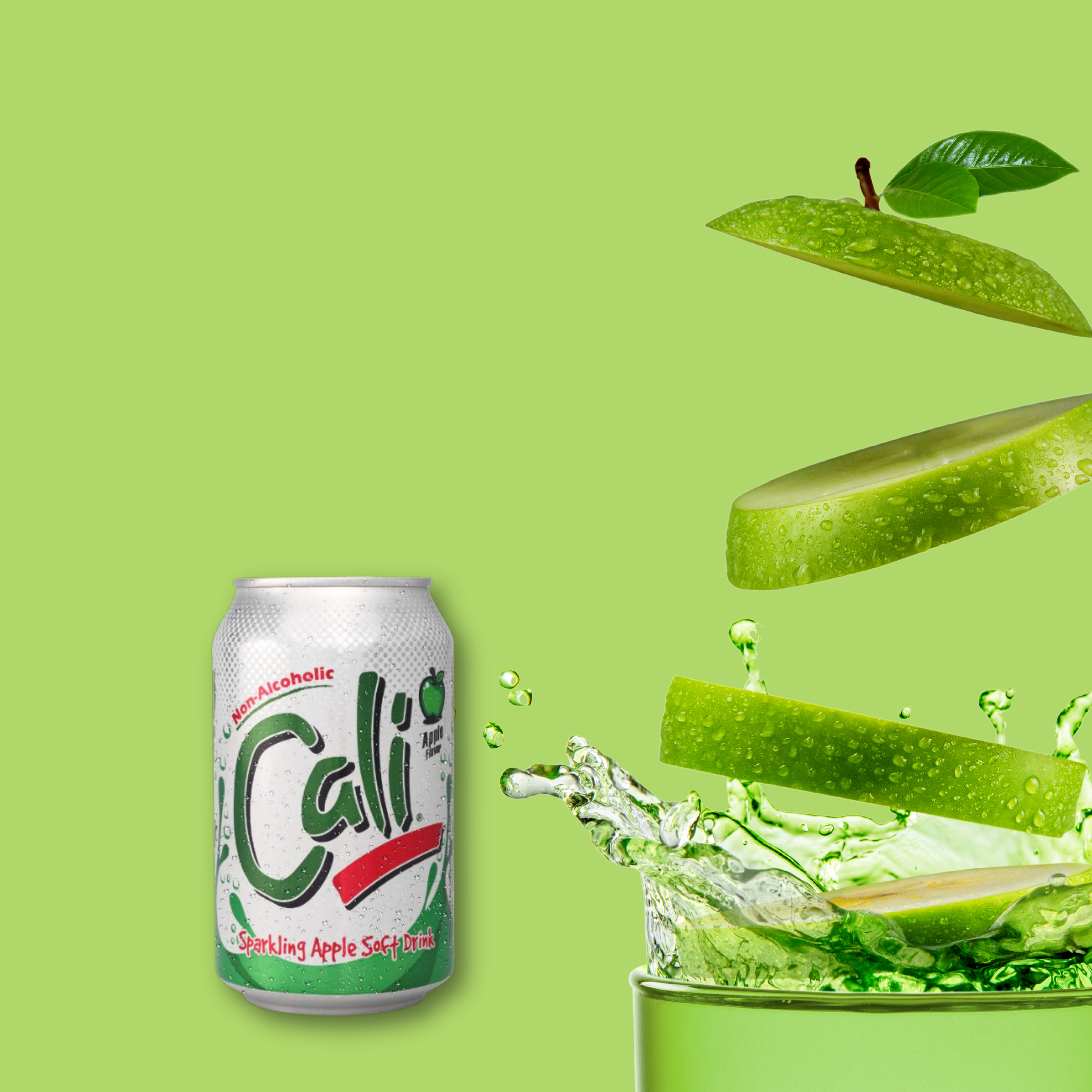 Cali Sparkling Apple, 330mL X 6 Cans