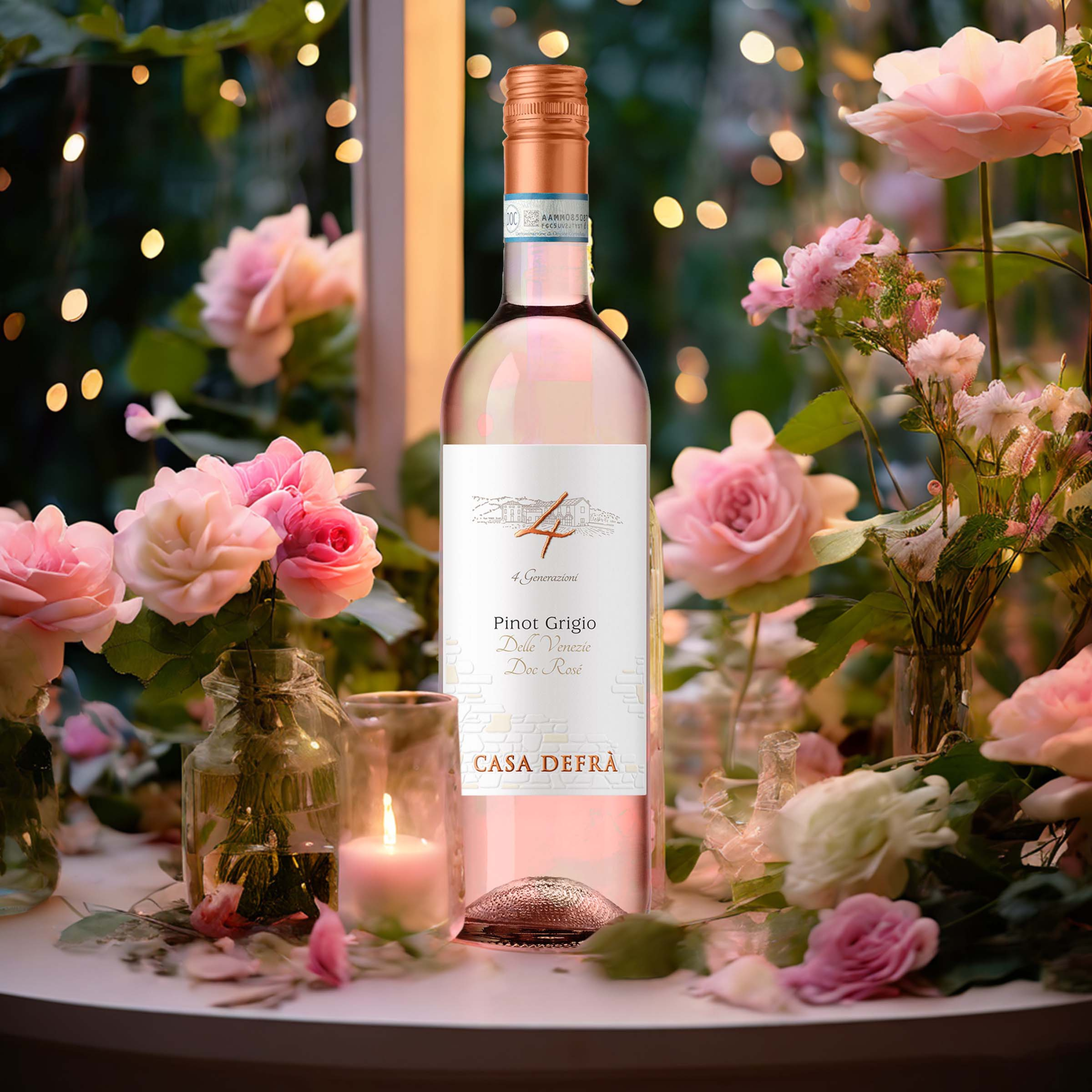 Casa Defrà Pinot Grigio Delle Venezie DOC Rosé, 750mL