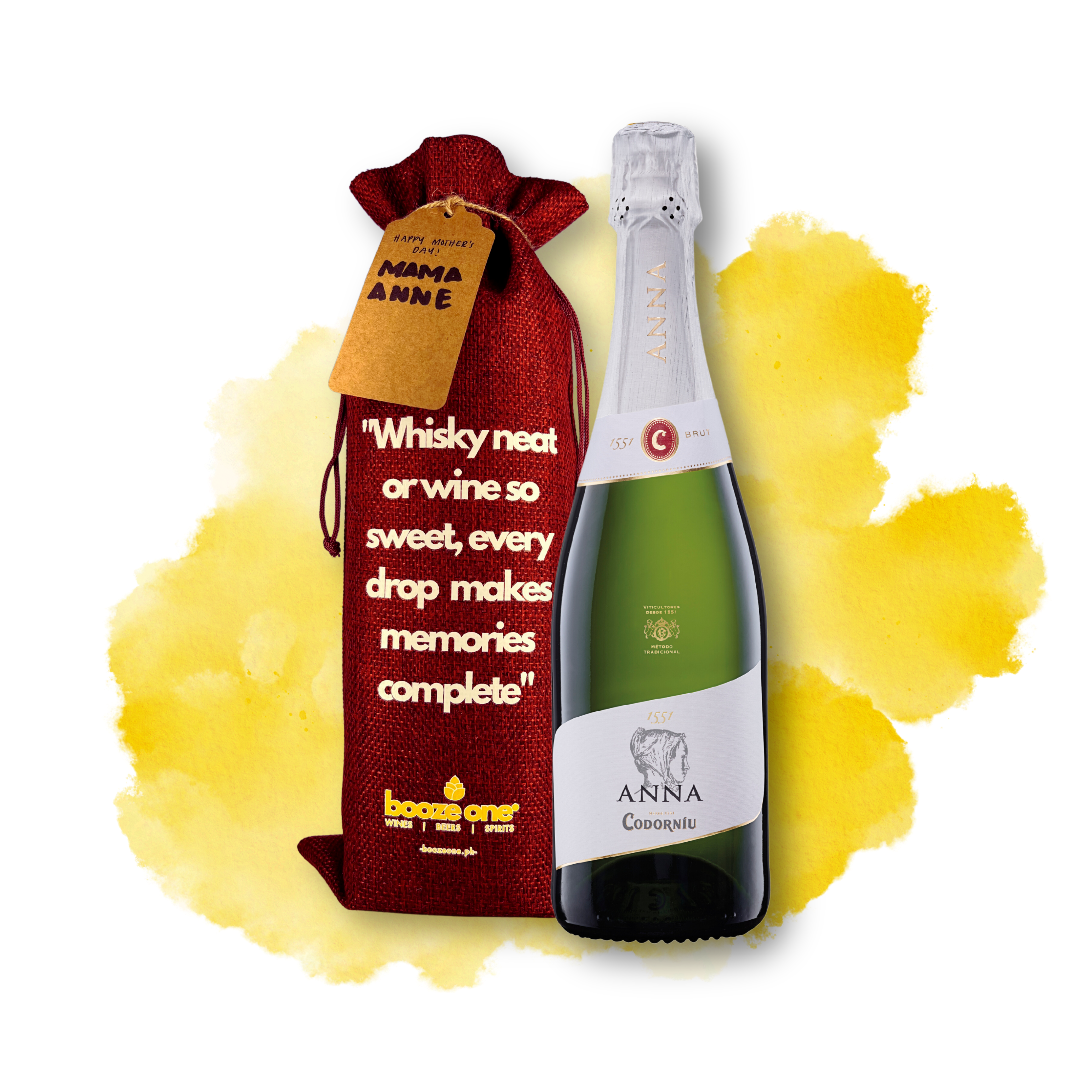 Anna de Codorniu Brut, 750mL in Burlap Gift Bag