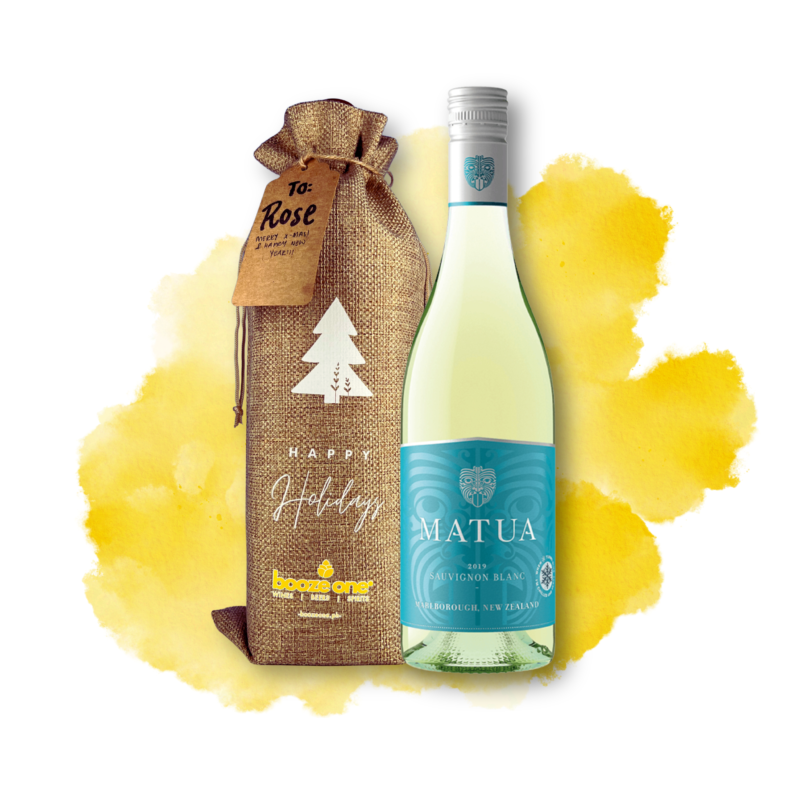 Matua Sauvignon Blanc, 750mL in Burlap Gift Bag