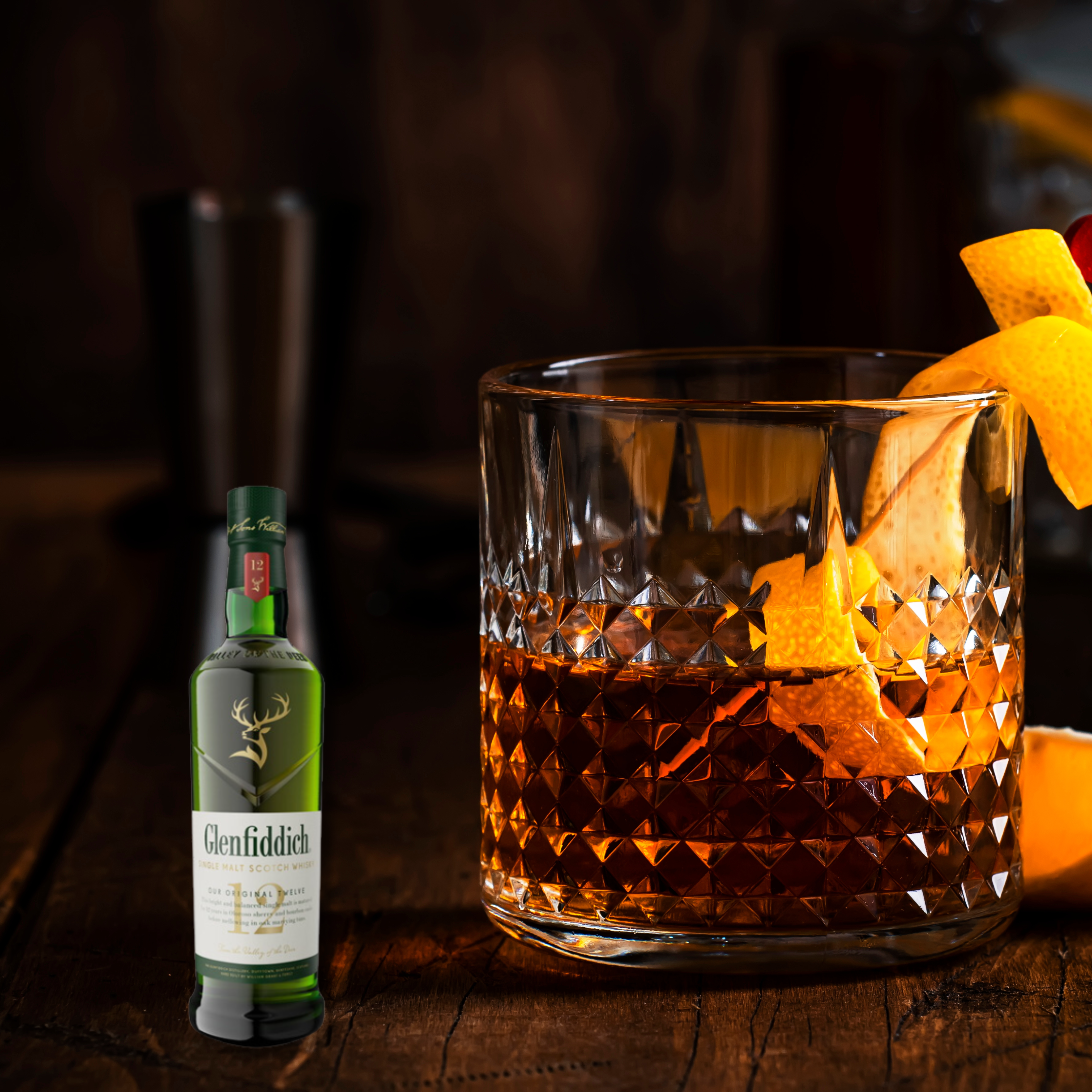 Glenfiddich 12-Year-Old Single Malt Scotch Whiskey, 700mL