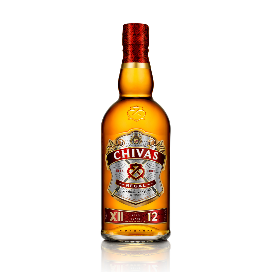 Chivas Regal 12 Years Old Blended Scotch Whiskey, 700mL