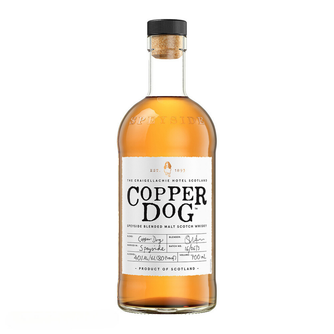 Copper Dog Whiskey, 700mL