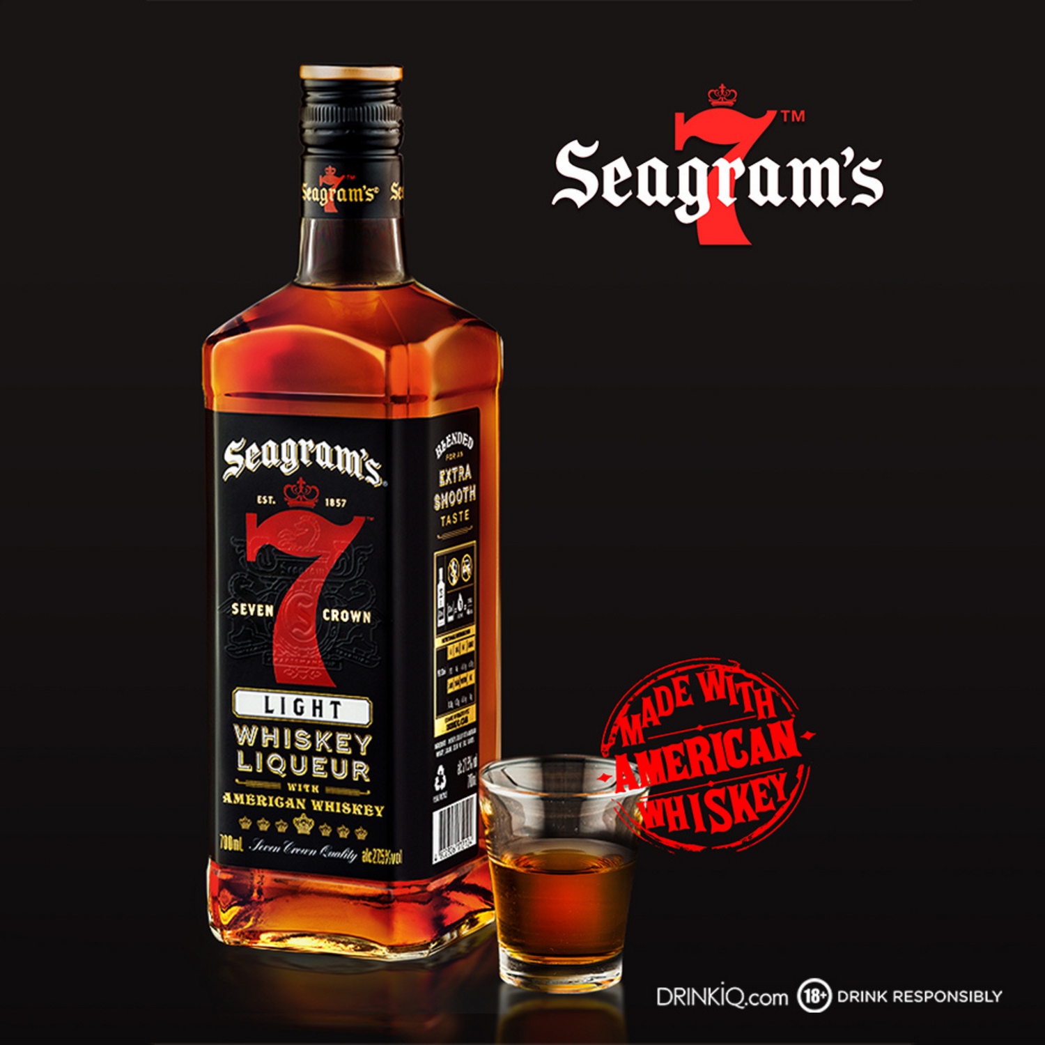 Seagram's 7 Crown Whiskey Light, 700mL – Booze One™ | Wines Beers Spirits