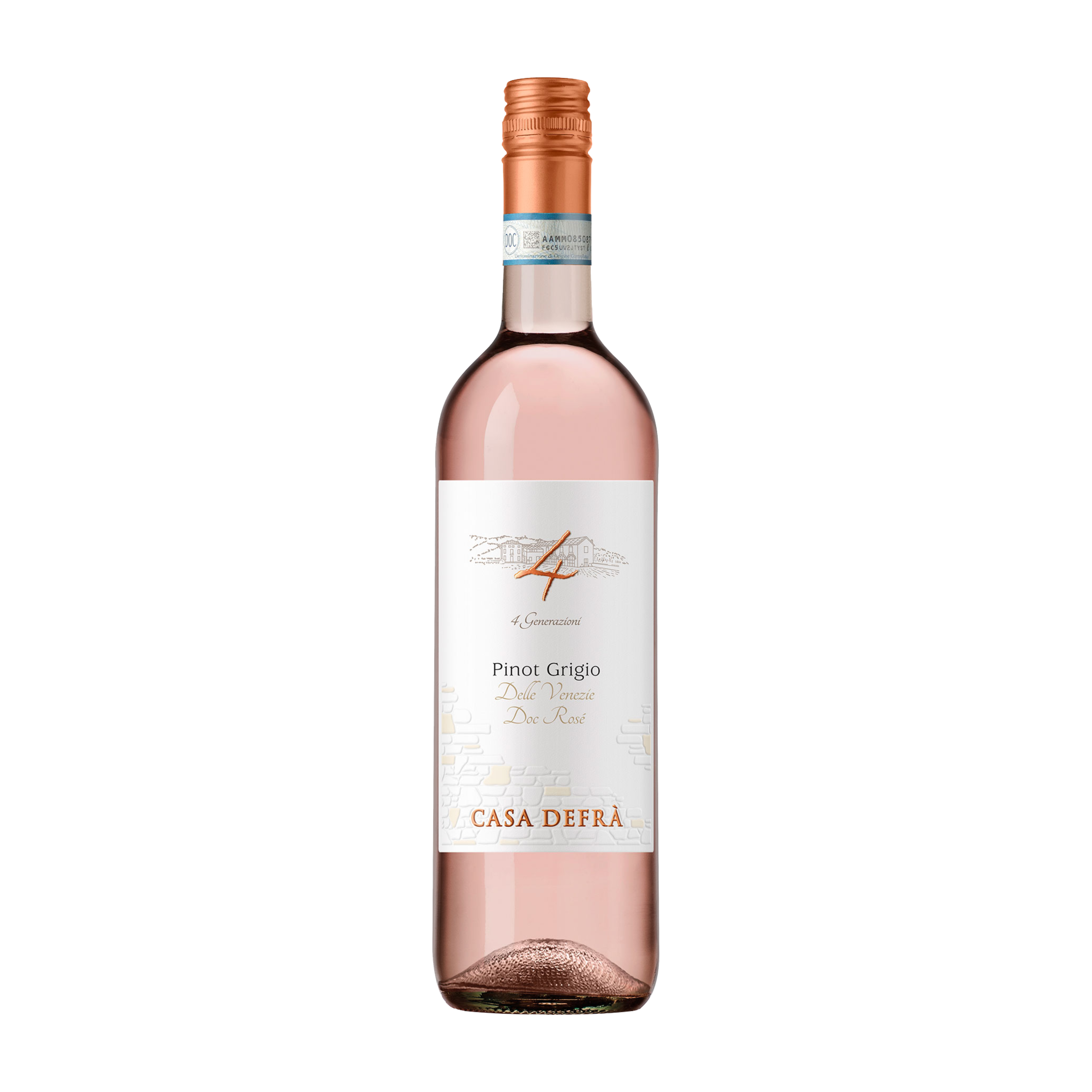 Casa Defrà Pinot Grigio Delle Venezie DOC Rosé, 750mL – Booze One ...